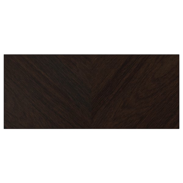 HEDEVIKEN drawer front, dark brown stained oak veneer, 60x26 cm