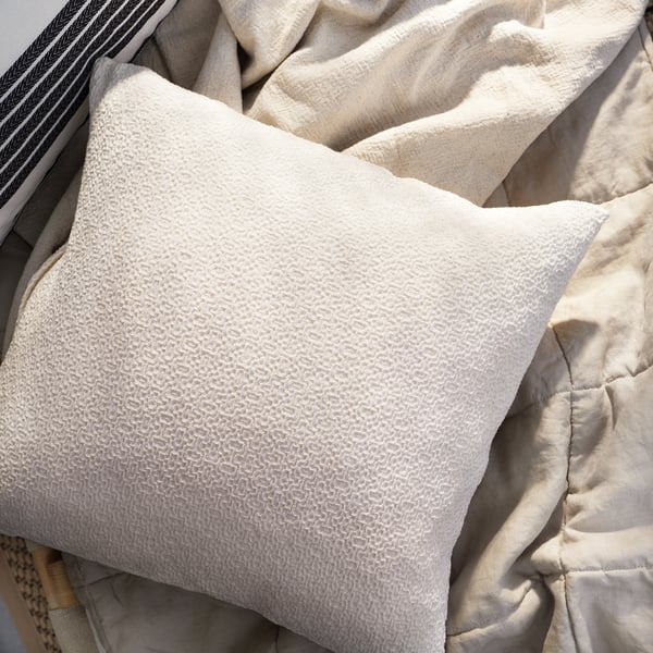 HEDSÄV cushion cover, off-white, 50x50 cm