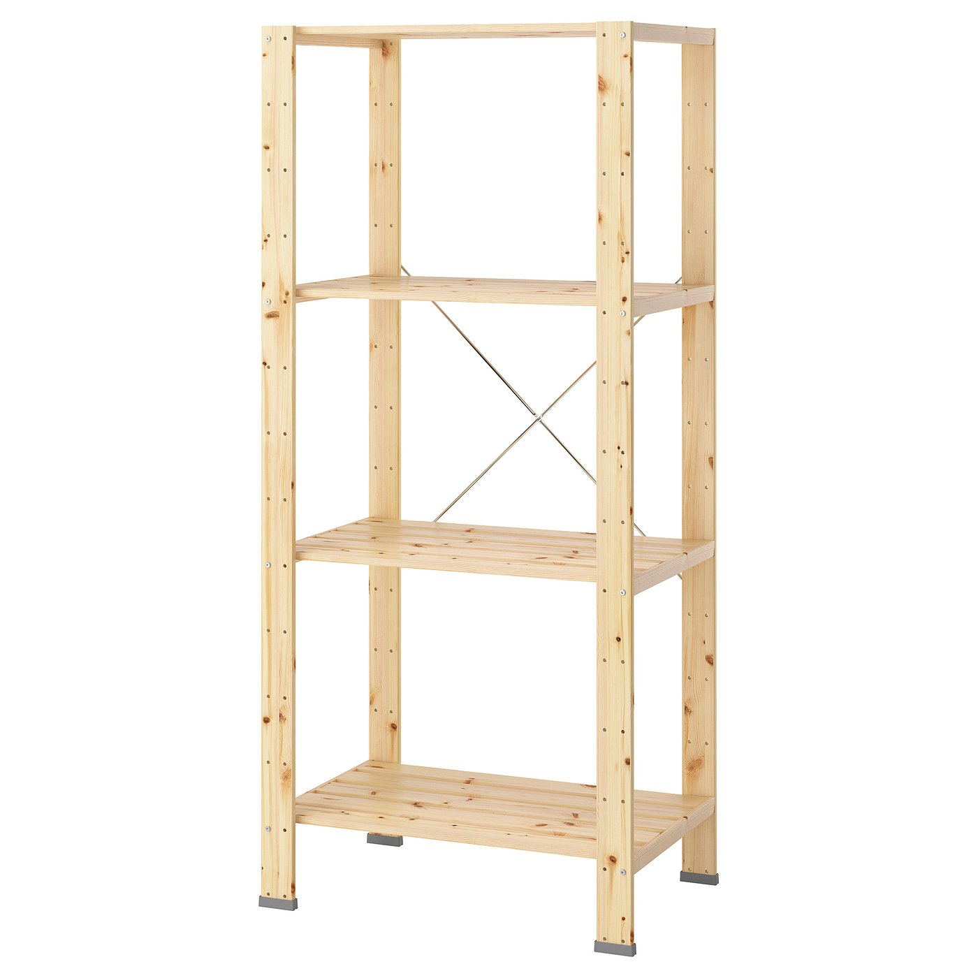 HEJNE 1 section, with end protectors/pine, 78x50x172 cm