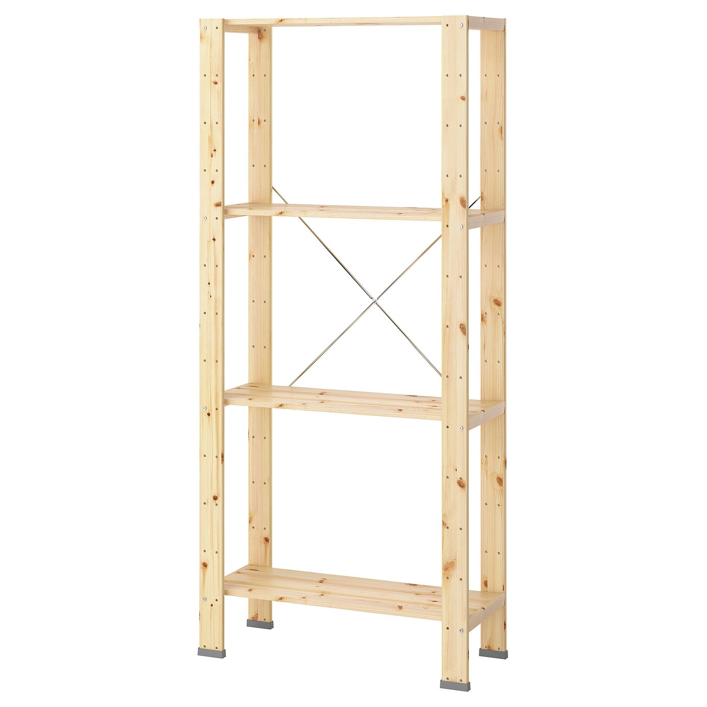 HEJNE 1 section, with end protectors/pine, 78x31x172 cm