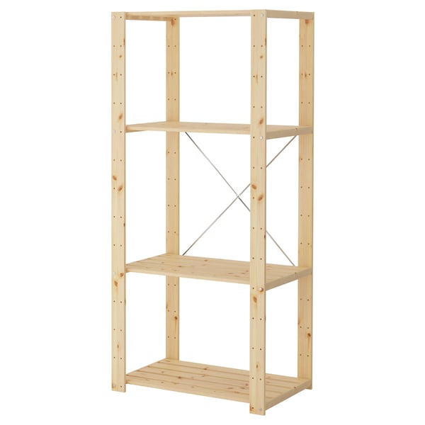 HEJNE 1 section, pine, 78x50x171 cm
