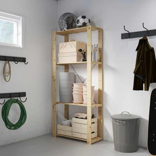 HEJNE 1 section, pine, 78x31x171 cm