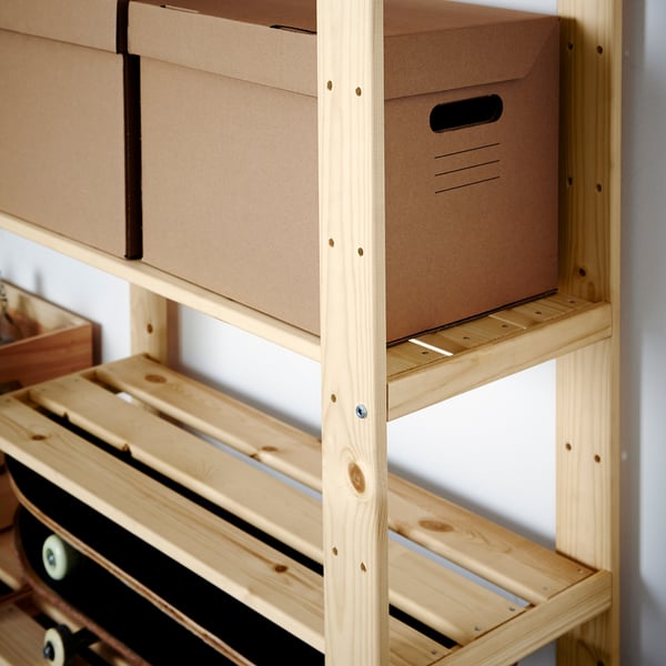 HEJNE 2 sections, with end protectors/pine, 154x31x172 cm