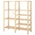 HEJNE - 2 sections, with hoods/pine, 154x50x172 cm - Width: 154 cmDepth: 50 cmHeight: 172 cmMaximum load/shelf: 50 kg