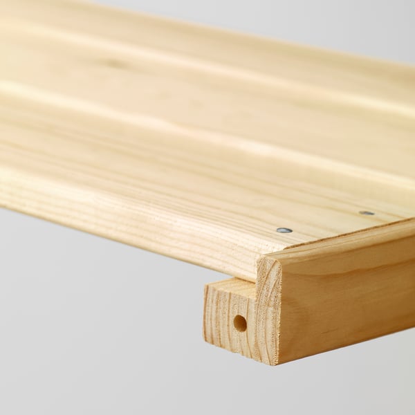 HEJNE shelf, pine, 77x28 cm, 2 pack