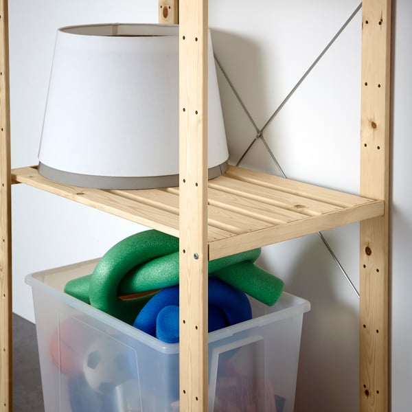 HEJNE shelf, pine, 77x47 cm, 2 pack