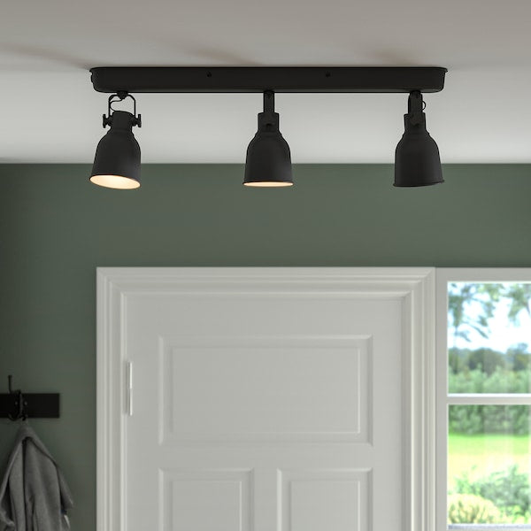 HEKTAR - Ceiling track, 3-spots, dark grey