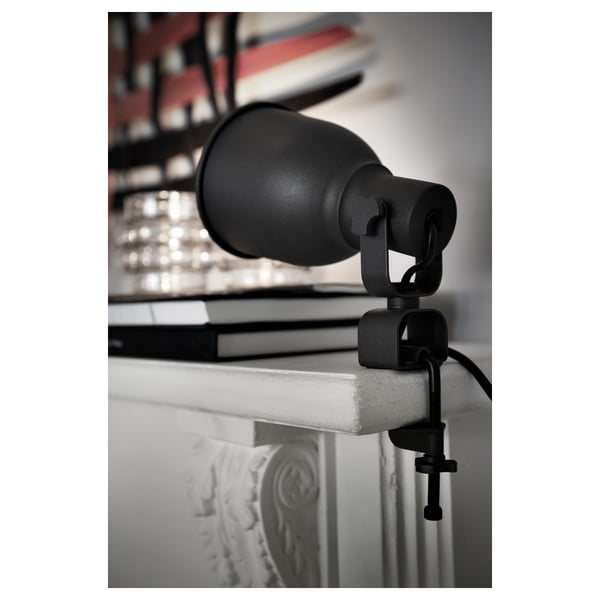 HEKTAR wall/clamp spotlight, dark grey, 11 cm