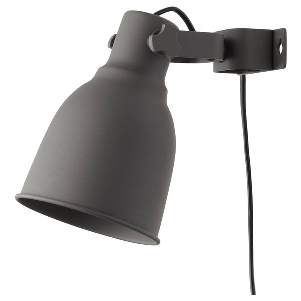HEKTAR wall/clamp spotlight, dark grey, 11 cm