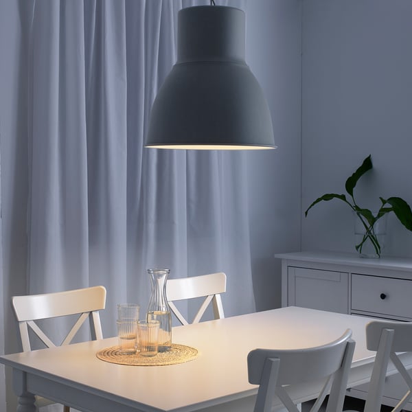 HEKTAR pendant lamp, dark grey, 47 cm