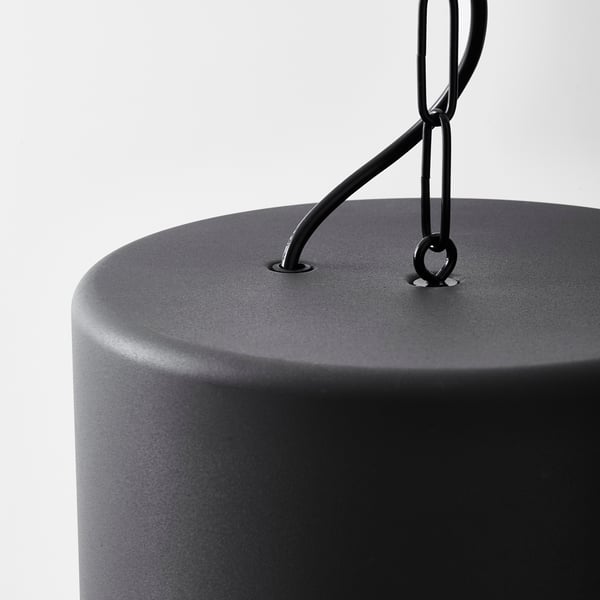 HEKTAR pendant lamp, dark grey, 47 cm