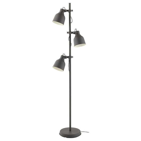 HEKTAR 3-lighting floor lamp - dark grey ,