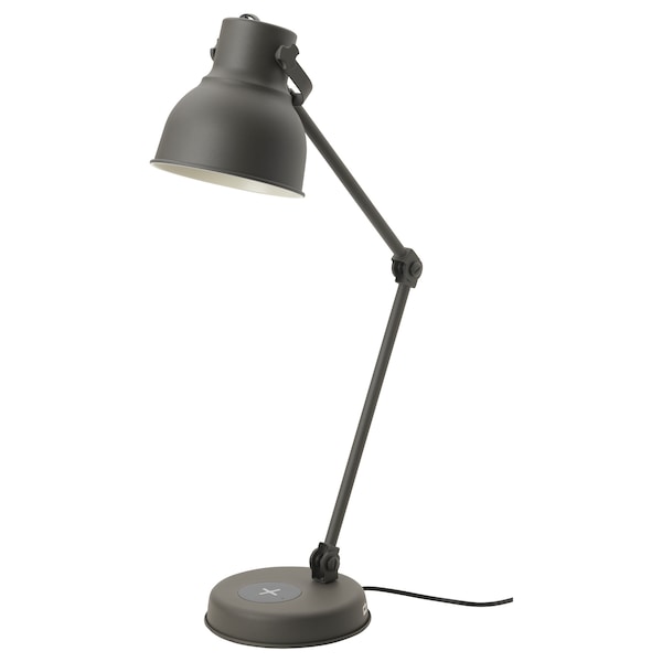 HEKTAR Wireless Work/Charging Lamp - Dark Grey ,