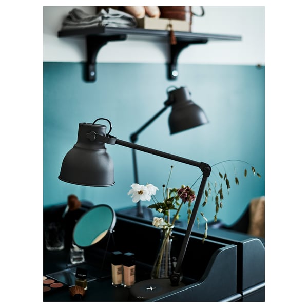 HEKTAR Wireless Work/Charging Lamp - Dark Grey ,
