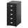 HELMER drawer unit on castors, black, 22x65x37 cm