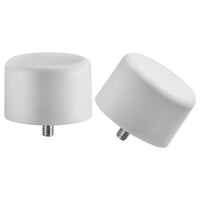 HELTUSS finials, 1 pair, white, 3.6 cm