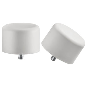 HELTUSS finials, 1 pair, white, 3.6 cm