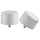 HELTUSS finials, 1 pair, white, 3.6 cm