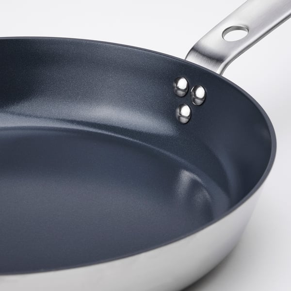 HEMKOMST - HEMKOMST Frying pan, stainless steel/non-stick coating, 24 cm