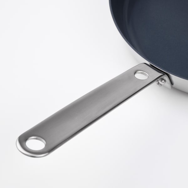HEMKOMST - Frying pan, stainless steel/non-stick coating, 24 cm