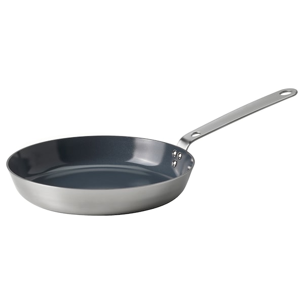 HEMKOMST - Frying pan, stainless steel/non-stick coating, 24 cm