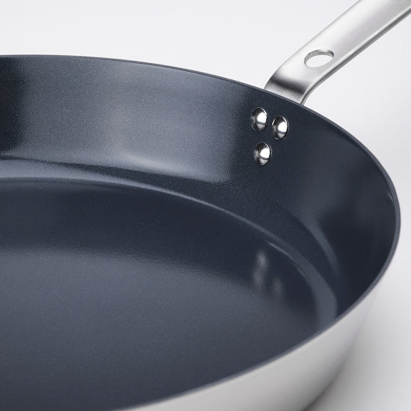 HEMKOMST - Frying pan, stainless steel/non-stick coating, 32 cm