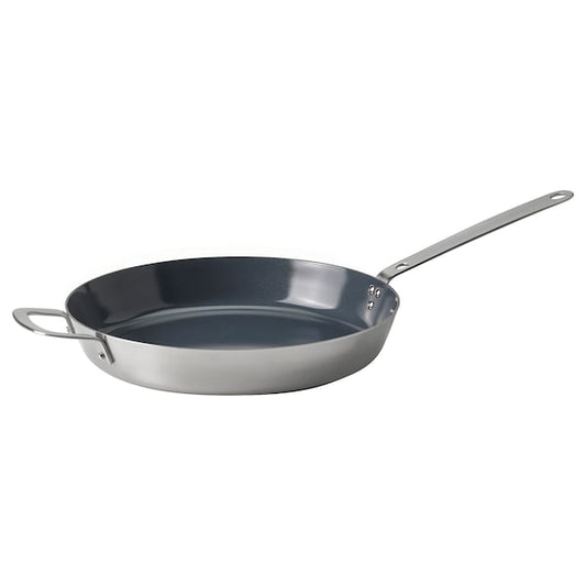 HEMKOMST - Frying pan, stainless steel/non-stick coating, 32 cm