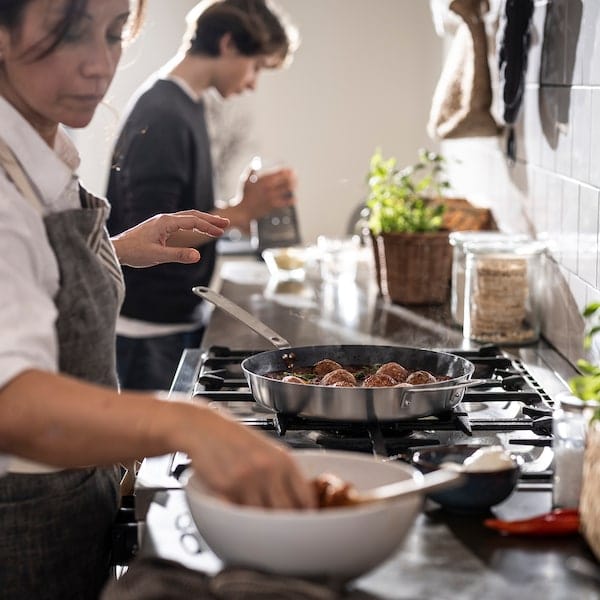 Ikea HEMKOMST - Frying pan, stainless steel/non-stick coating, 32 cm