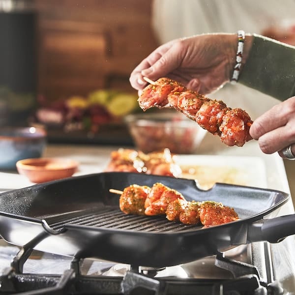 Ikea HEMLAGAD - Grilling pan, nonstick coating black,28x28 cm