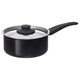 HEMLAGAD saucepan with lid, non-stick coating black, 2 l