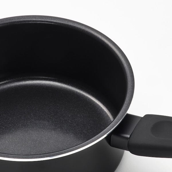 Ikea HEMLAGAD - Casserole, black non-stick coating,1 l