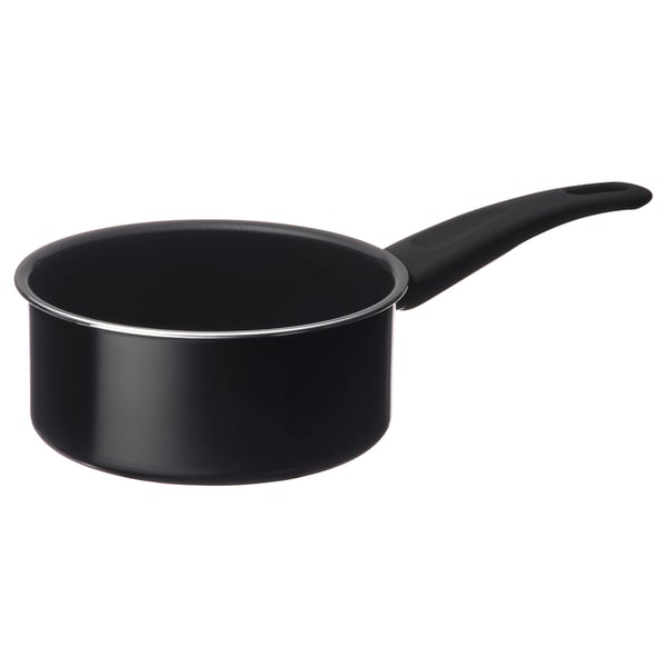 HEMLAGAD saucepan, non-stick coating black, 1 l