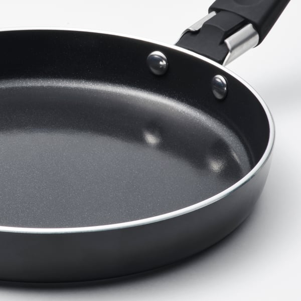 HEMLAGAD frying pan, non-stick coating black, 17 cm