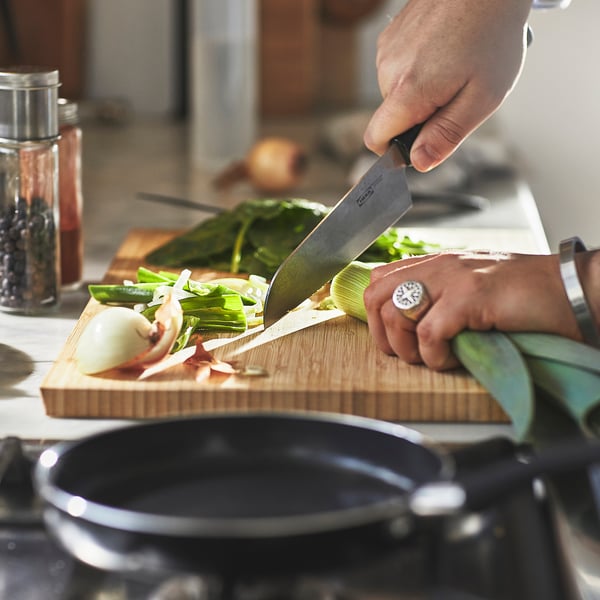 HEMLAGAD frying pan, non-stick coating black, 17 cm