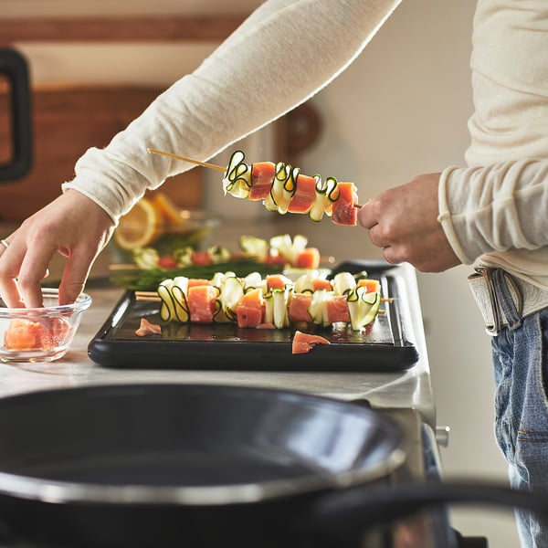 HEMLAGAD frying pan, non-stick coating black, 28 cm