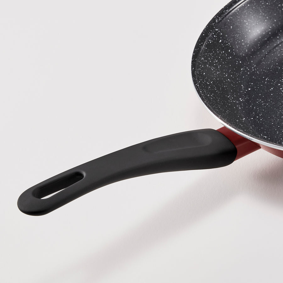 HEMLAGAD frying pan, non-stick coating red, 24 cm