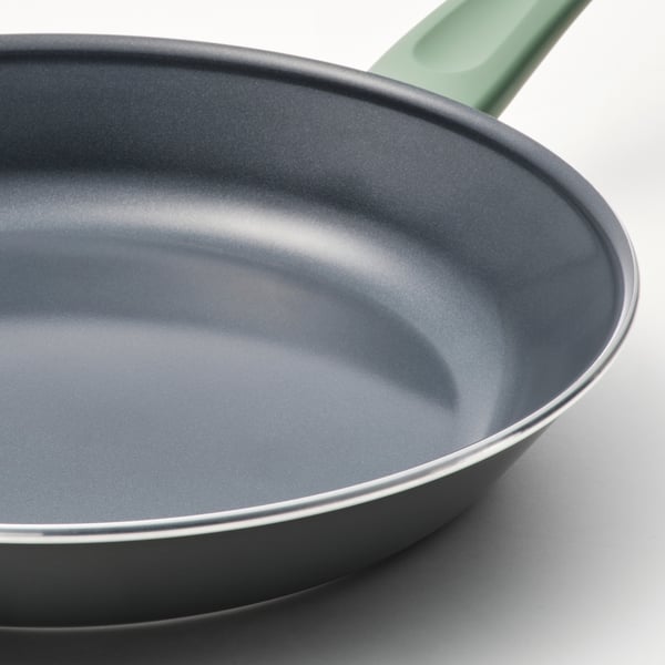 HEMLAGAD - 6-piece cookware set, non-stick coating light grey-green/grey