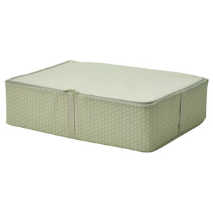 HEMMAFIXARE storage case, flower/pale grey-green, 69x51x19 cm