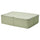 HEMMAFIXARE storage case, flower/pale grey-green, 69x51x19 cm