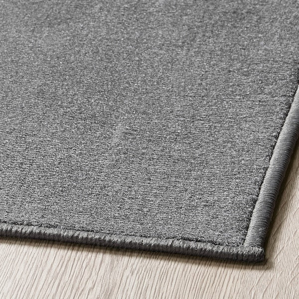 HEMMAHOS - Rug, grey, 100x160 cm