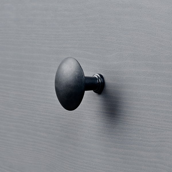 HEMNES chest of 2 drawers, grey stained, 54x66 cm