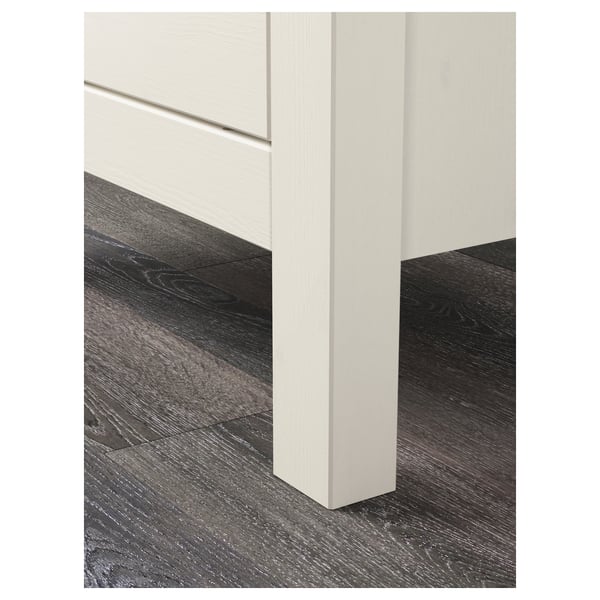 HEMNES chest of 2 drawers, white stain, 54x66 cm