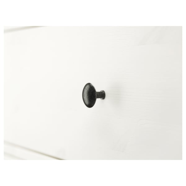HEMNES chest of 6 drawers, white stain, 108x131 cm