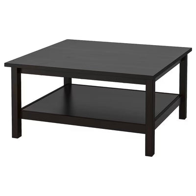 HEMNES - Coffee table, black-brown, 90x90 cm - best price from Maltashopper.com 10176292
