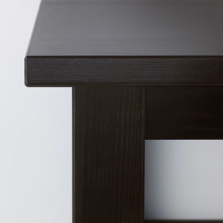 HEMNES - Coffee table, black-brown, 90x90 cm - best price from Maltashopper.com 10176292