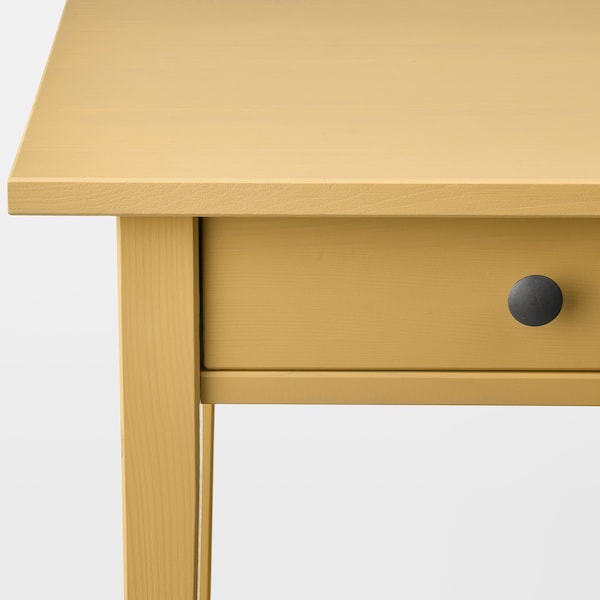 HEMNES - Bedside table, yellow stain, 46x35 cm