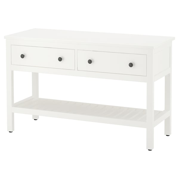 HEMNES open wash-stand with 2 drawers, white, 122 cm