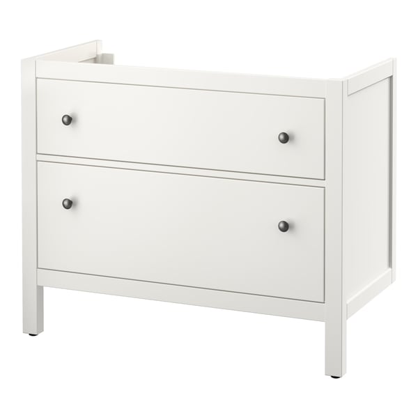 HEMNES wash-stand with 2 drawers, white, 100x47x83 cm