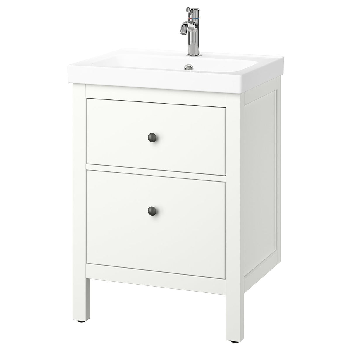 HEMNES / ORRSJÖN wash-stnd w drawers/wash-basin, 62x89x49 cm