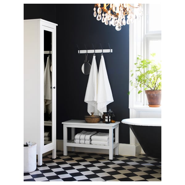 HEMNES bench, white, 83 cm
